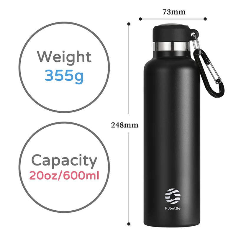 Thermos Portable Water Bottle Stainless Steel