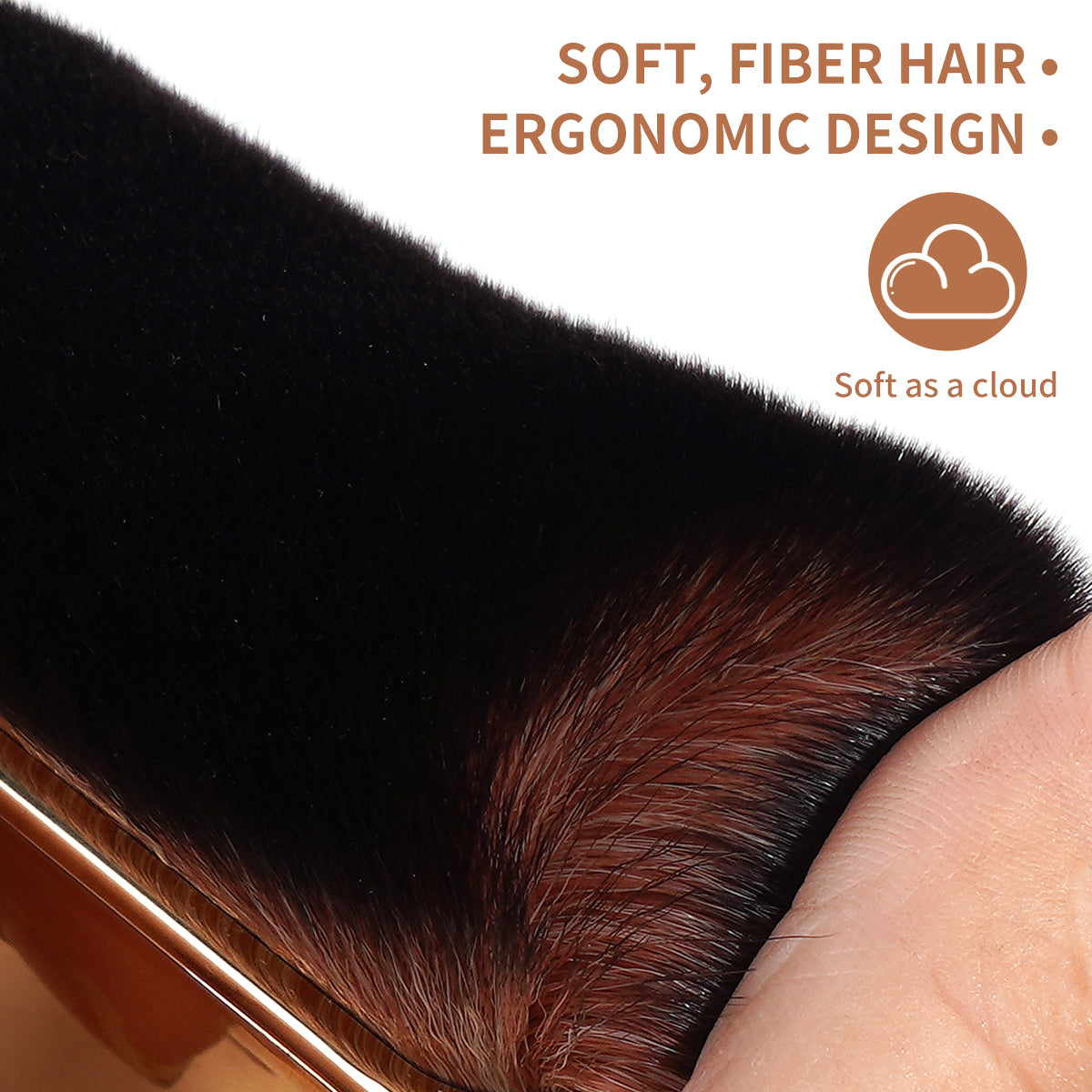 Makeup Brushes for Contouring Tanning Liquid Foundation Cream Blush Soft