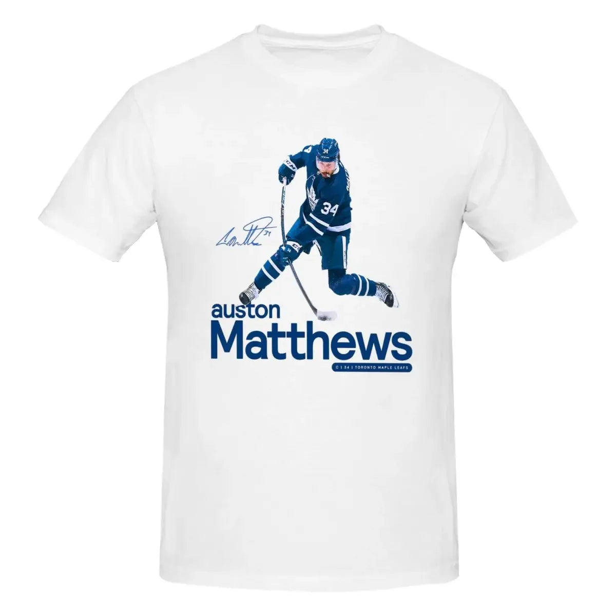 Mens clothing Auston Matthews T-shirt Men Fashion Oversized T Shirt
