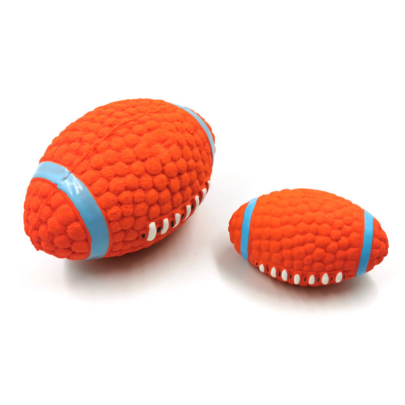 Soft Pet Ball Squeaky Toy For Small Large Dog Rugby Tennis Volleyball