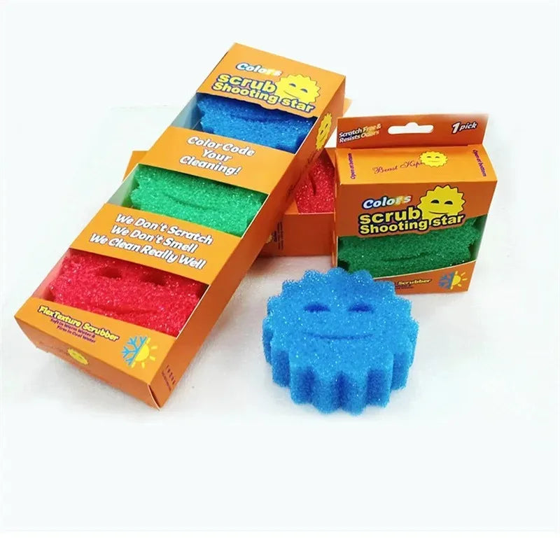 2PCS For Kitchen Dishwashing Sponge Rag