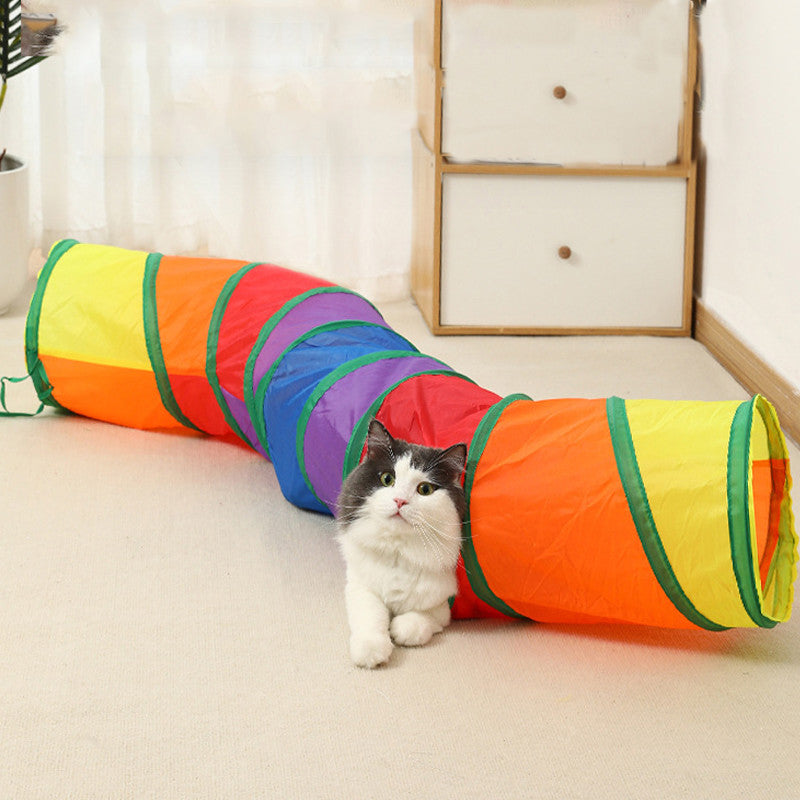 Cat Tunnel Foldable Cat Tunnel Pet Supplies Cat S T Y Pass Play