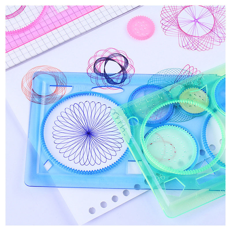 Geometry Spirograph Drawing Stencils Set