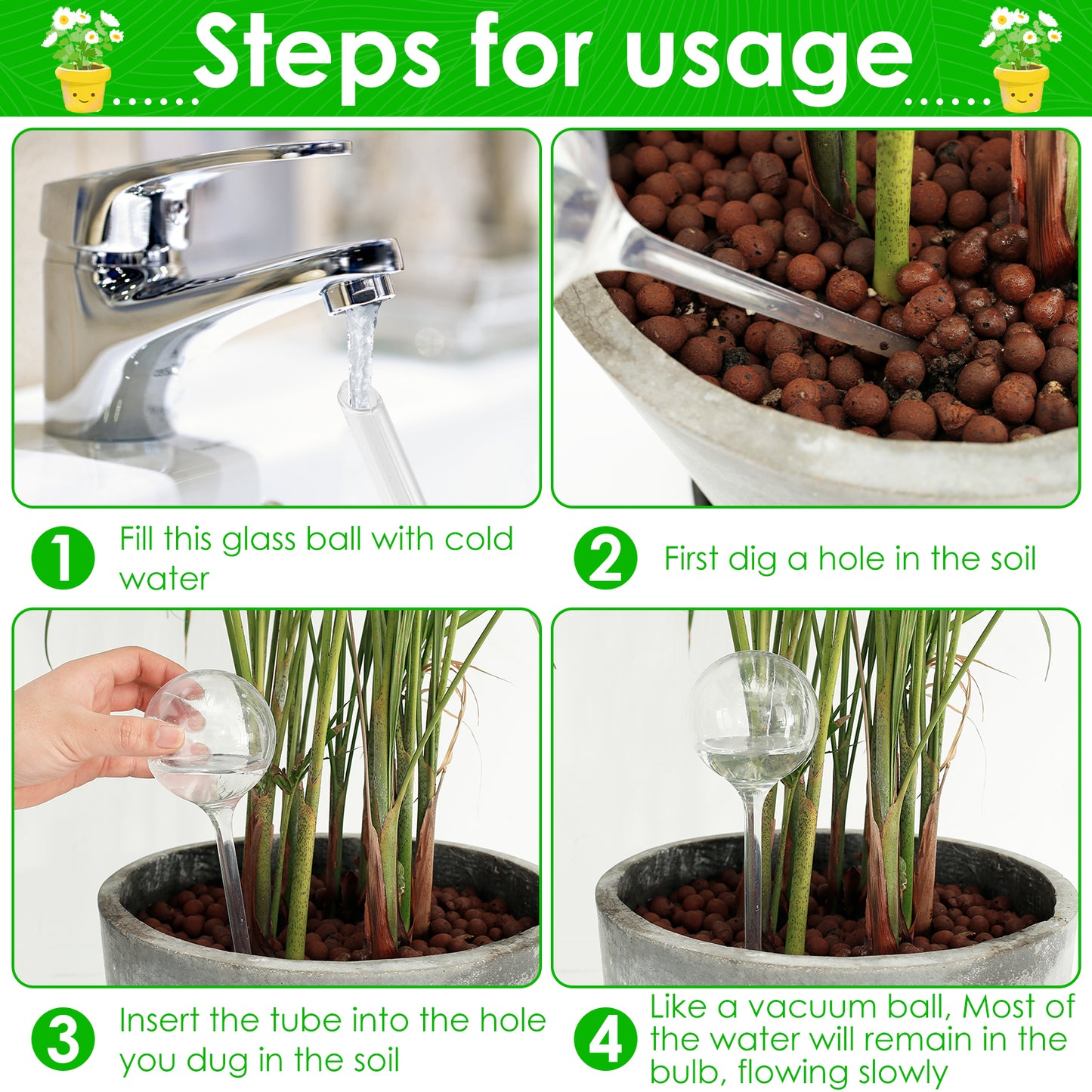 10Pcs Plant Automatic Watering System Balls Device Drip Irrigation