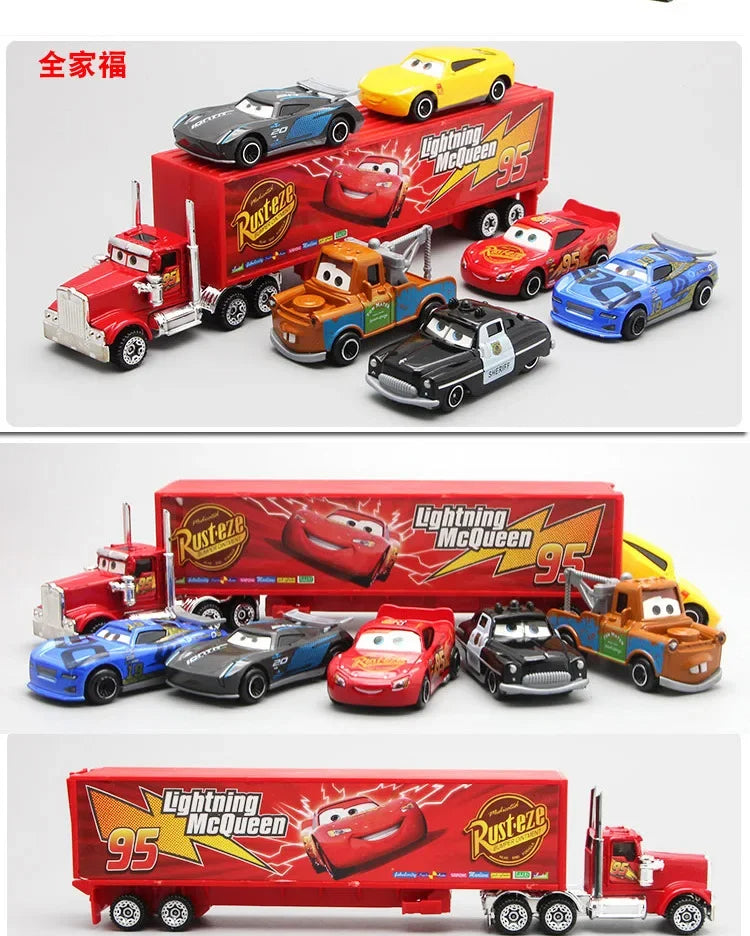 7pcs Set Pixar Cars Lightning Mcqueen Jackson Storm