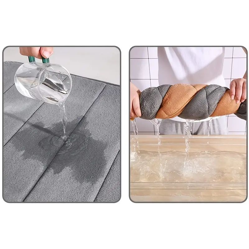 50*80cm Bathroom Anti-skid Mat, Quick Water Absorption