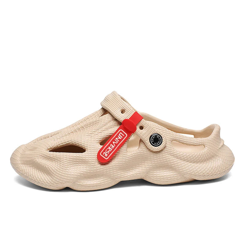 Summer Men's Clogs Sandals Lightweight Breathable Anti-slip Beach Slippers Men
