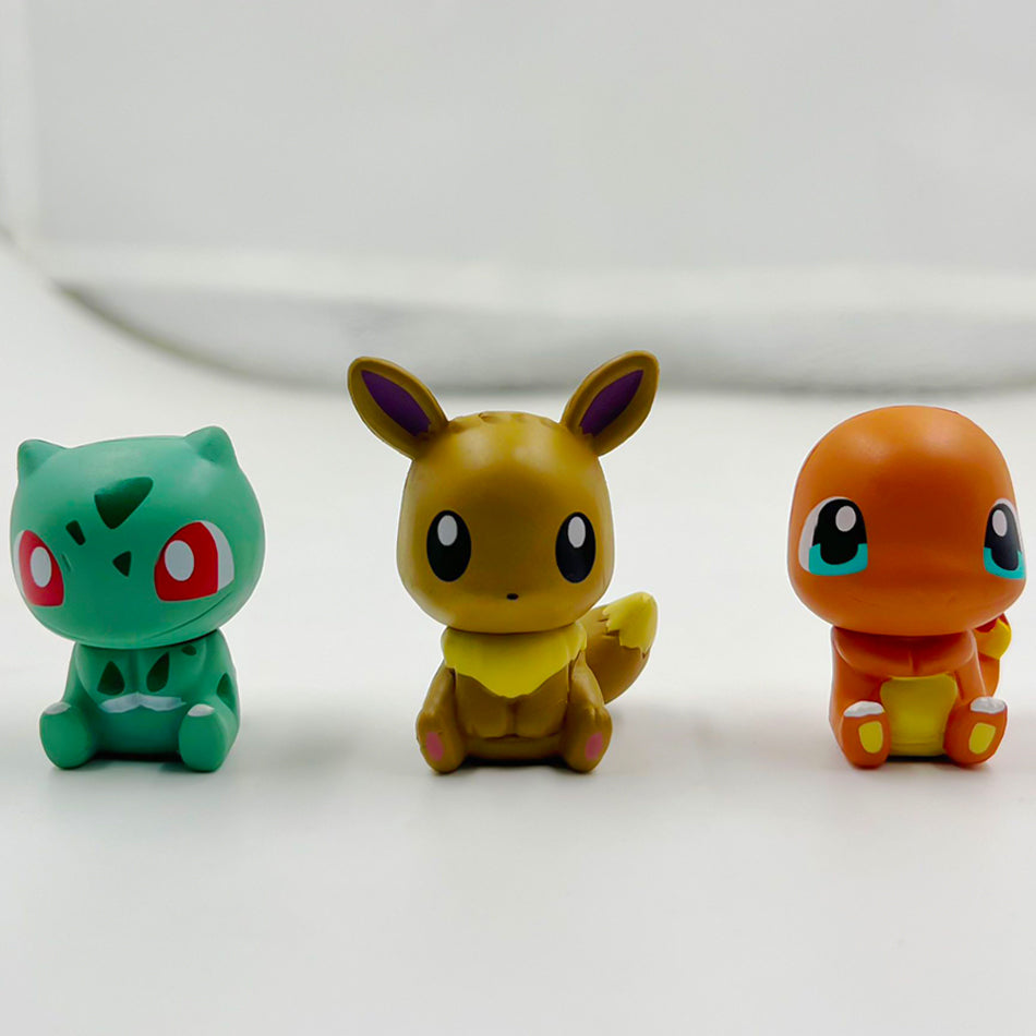 6pcs Pokémon Pikachu Anime Toys  Action Figure Toy