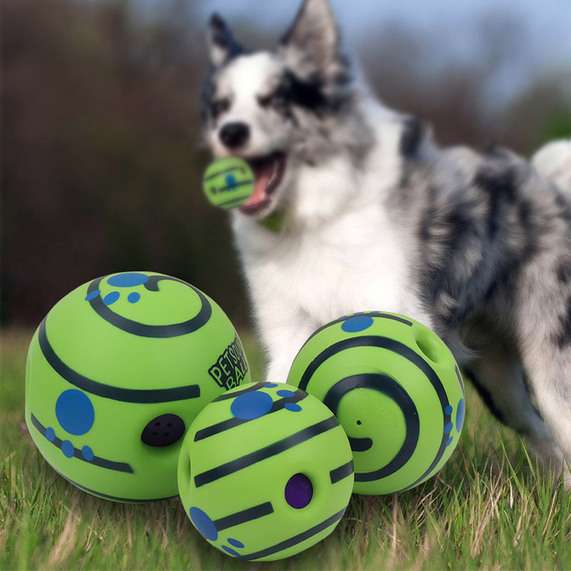 Wobble Wag Giggle Glow Ball Interactive Dog Attention Toy