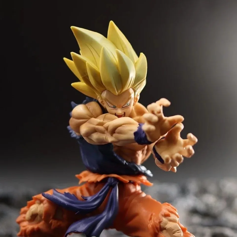 Dragon Ball Z Son Goku Anime Figure Battle Damage Shockwave
