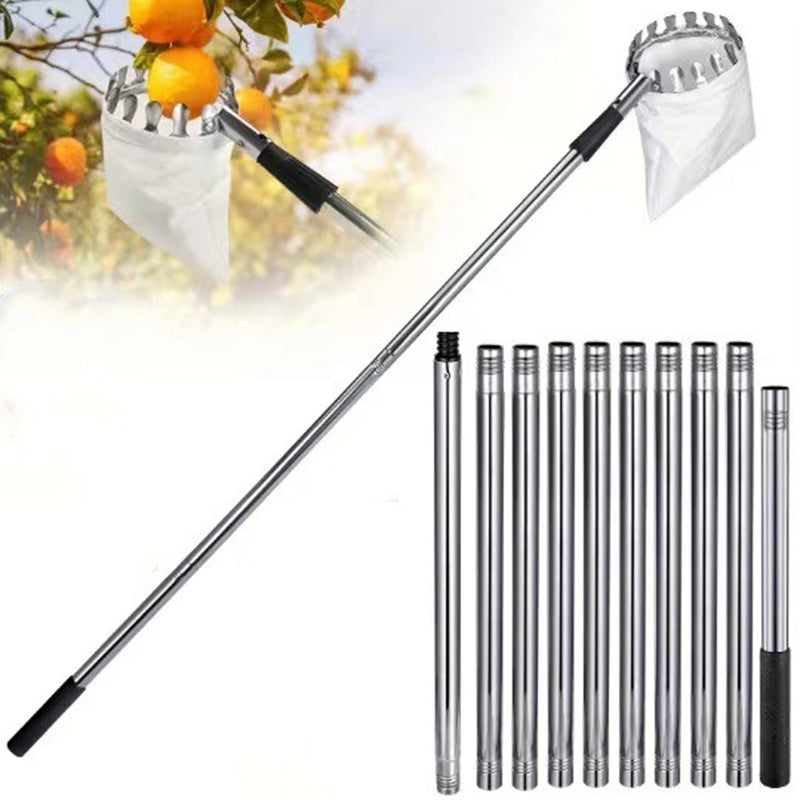 Stainless Steel Splicing Rod Fruit Picker