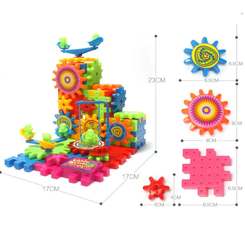 Hot 81 PCS Electric Gears 3D Puzzle Model Building Kits