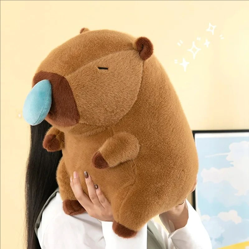 Cute Capybara Plush Toy with Stretchable Snot K Simulation Animal Plush