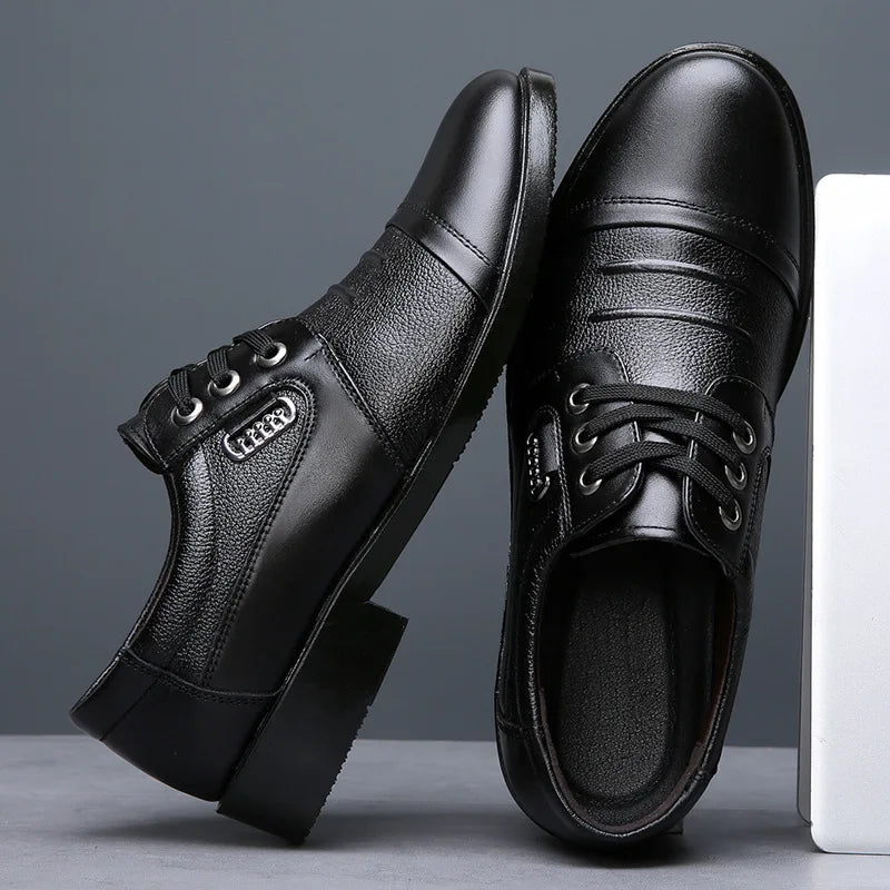 Men's Genuine Cow Leather Shoes Business Casual Shoes