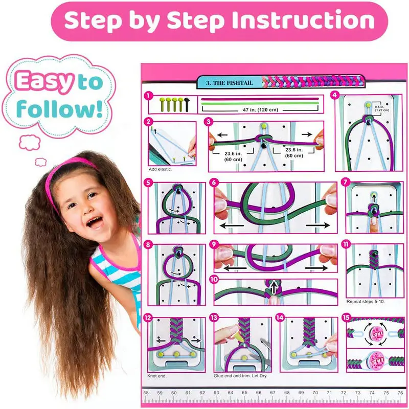 Friendship Bracelet Making Kit for Girls DIY Craft Kits Toys