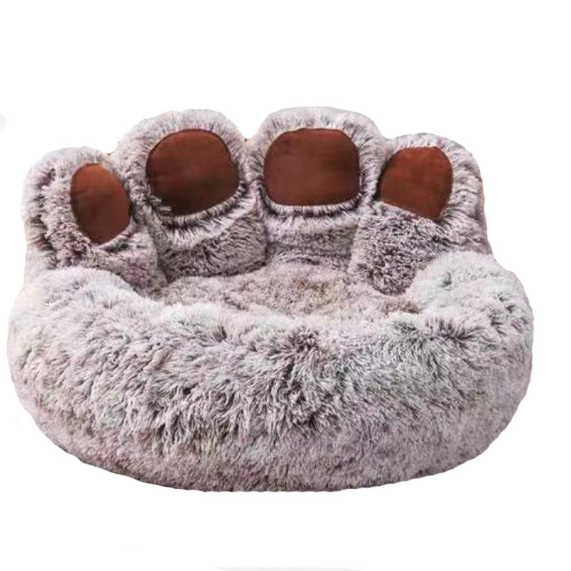 Fluffy Dog Bed Plush Kennel Accessories Pet Products Large Dogs Beds