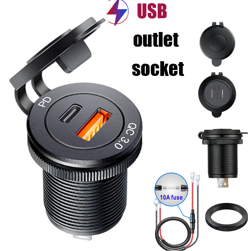 Usb socket in the car Quick Charge PD 3.0 Car Charger 60W