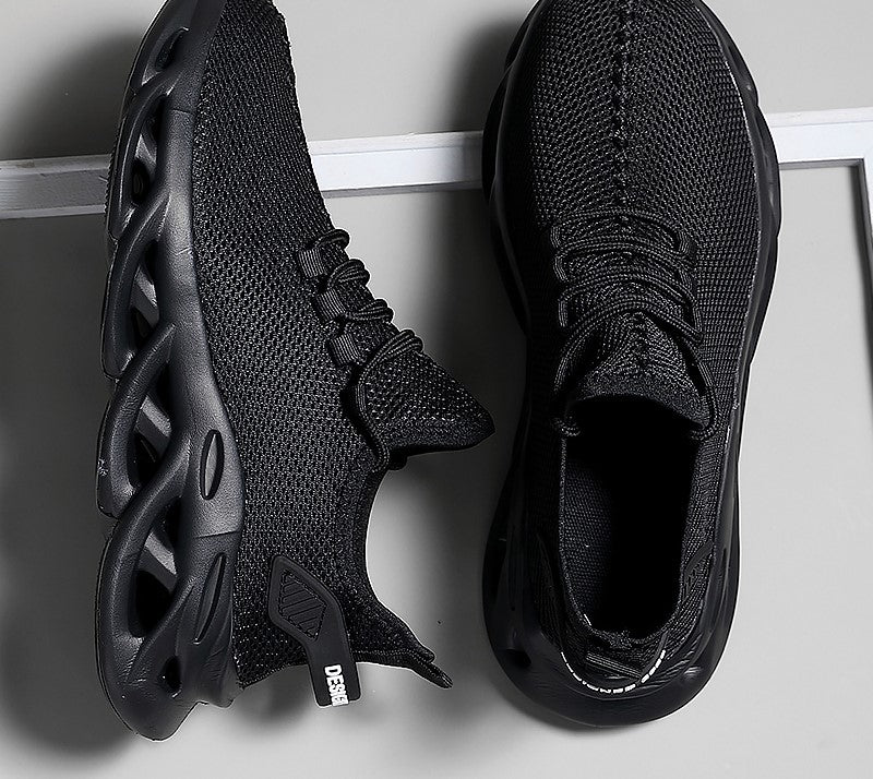 Men Sports Running Black Jogging Shoes Casual Sneakers