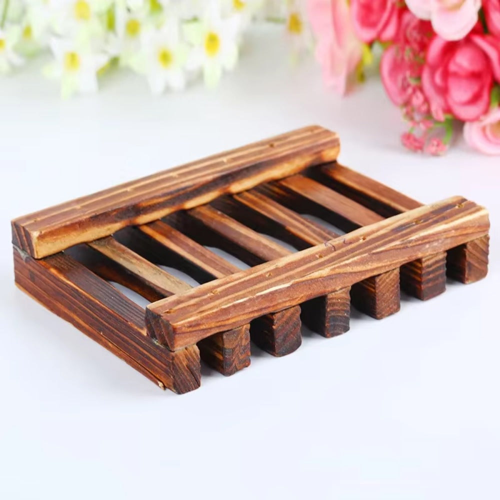 Soap Box Natural Bamboo Dishes Bath Soap Holder