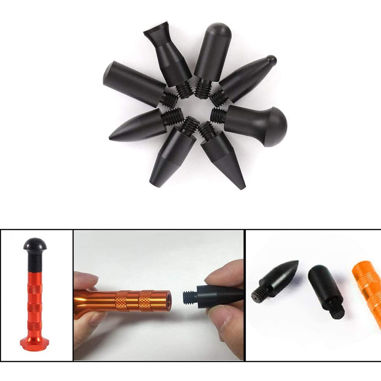 DIY Auto Paintless Dent Repair Kit Dent Hammer Metal