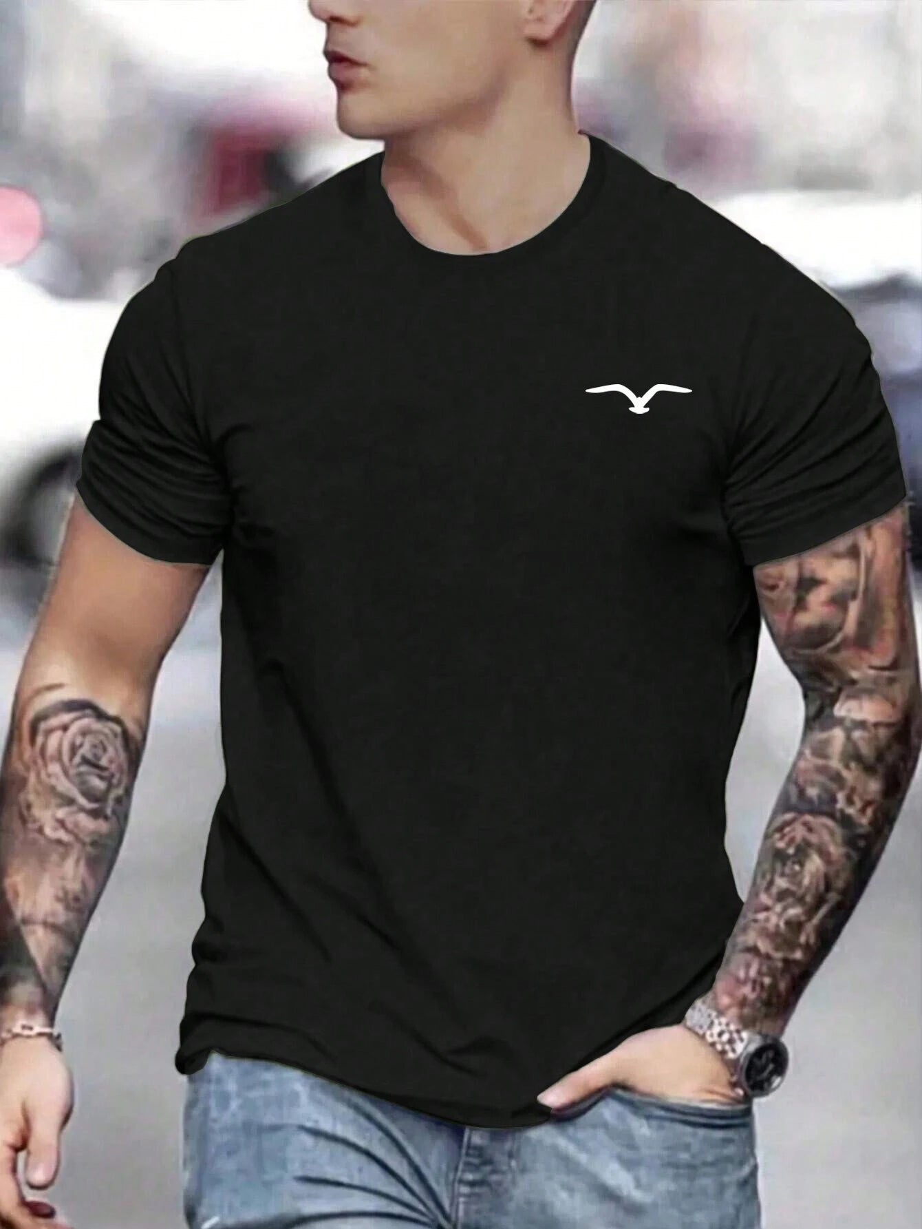 Men Cotton T-shirt Luxury Brand Fashion Big Size Top Casual Short Sleeve