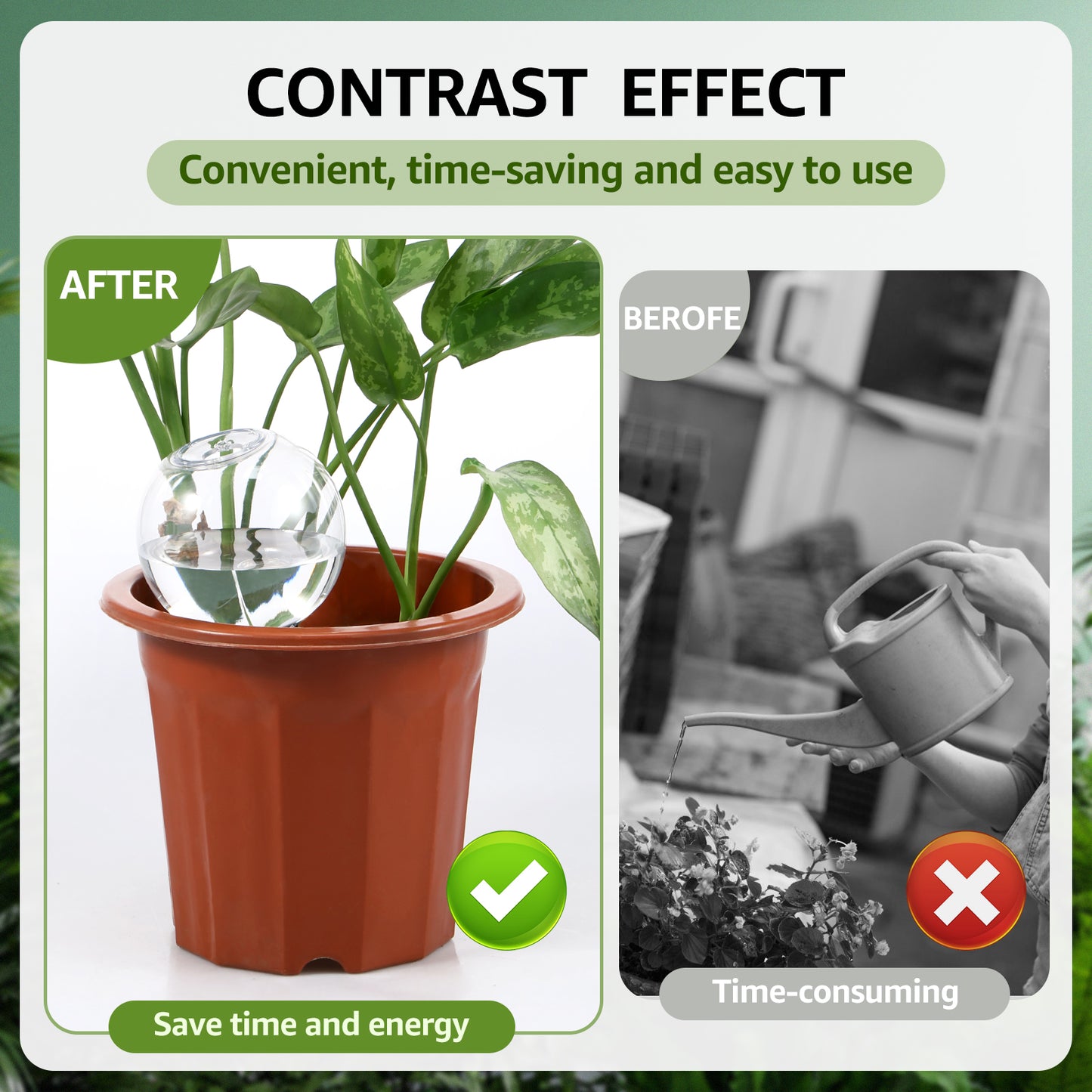 2/4Pcs 500ML Automatic Drip Irrigation System Self Watering Plant