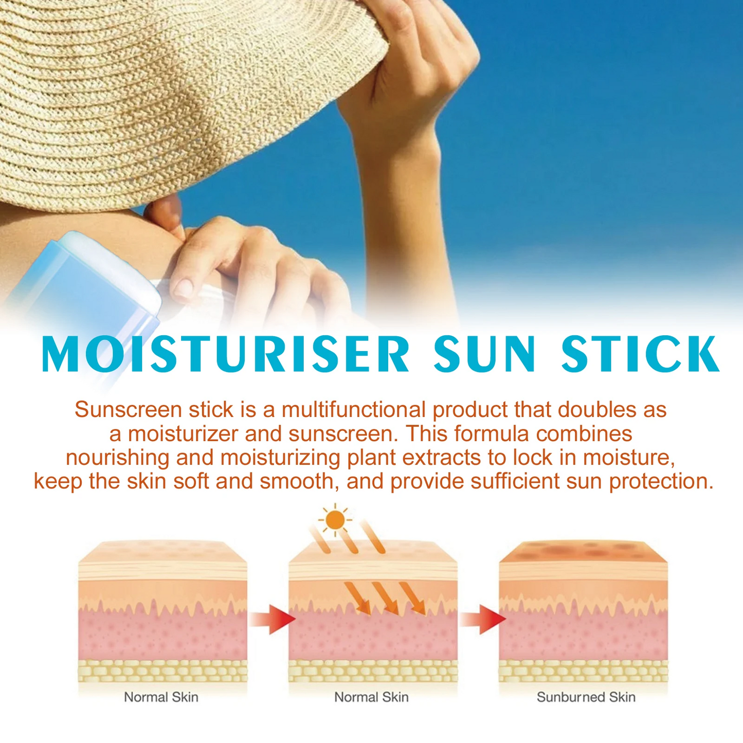 Moisturiser Sun Stick SPF50+ UV Protection