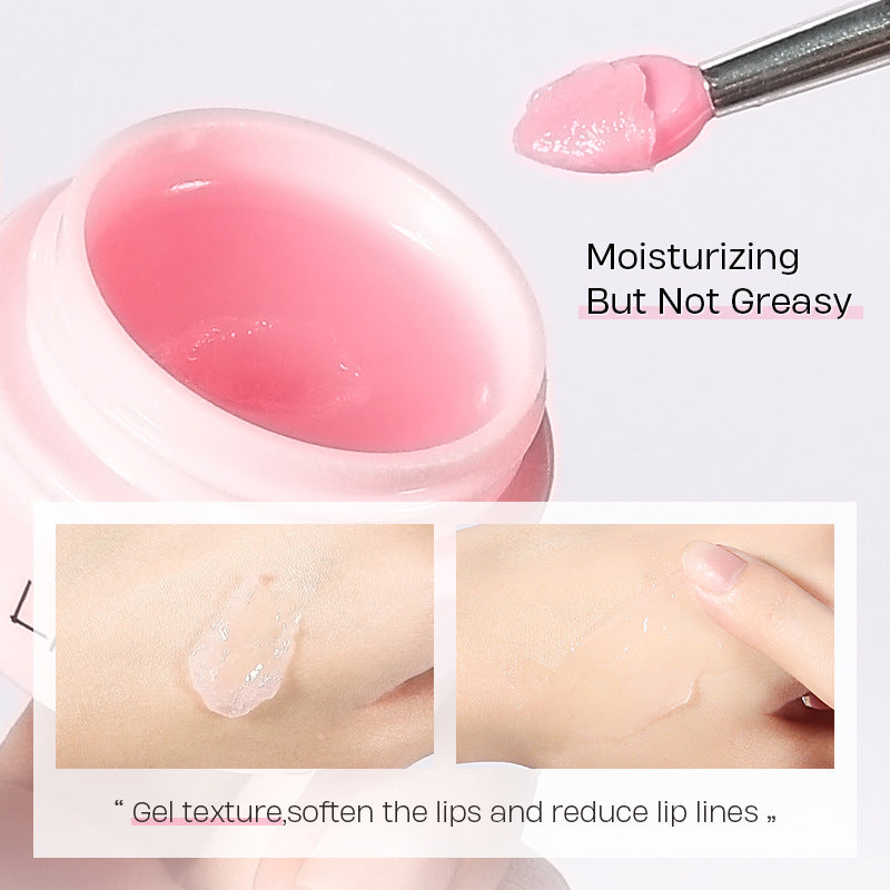 Cherry Blossom Lip Serum Mask Dry Crack Peeling Repair