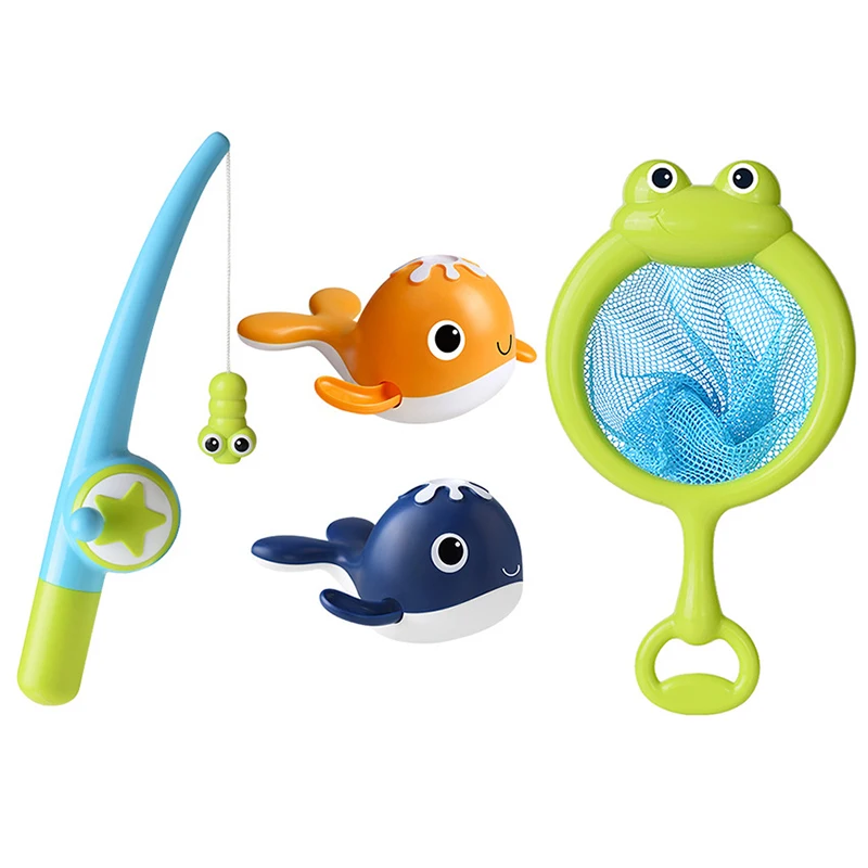 Magnet Baby Bath Fishing Toys Wind-up Swimming