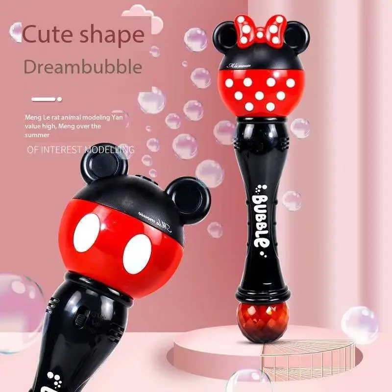 Mickey Cartoon New Bubble Machine Girl Magic Stick Toys