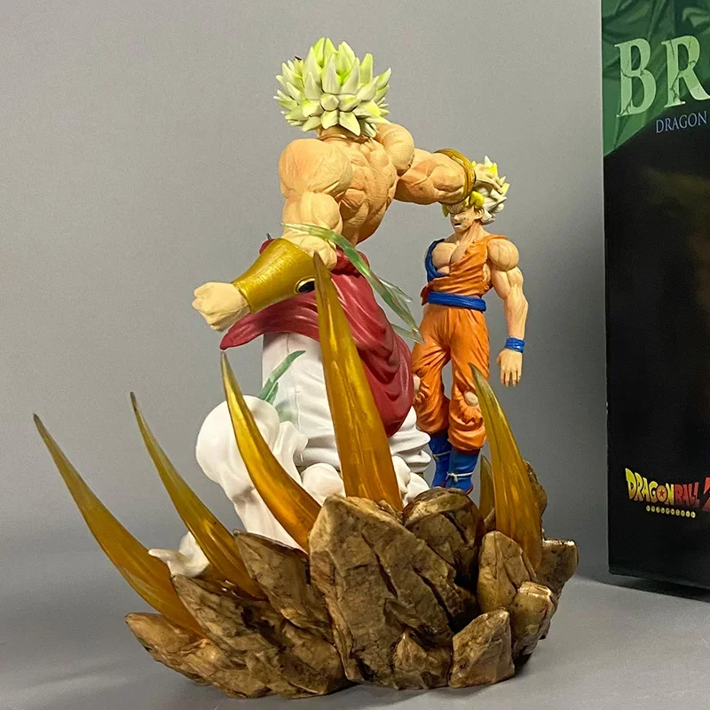 20cm Dragon Ball anime Broly Vs Super Saiyan Son Goku