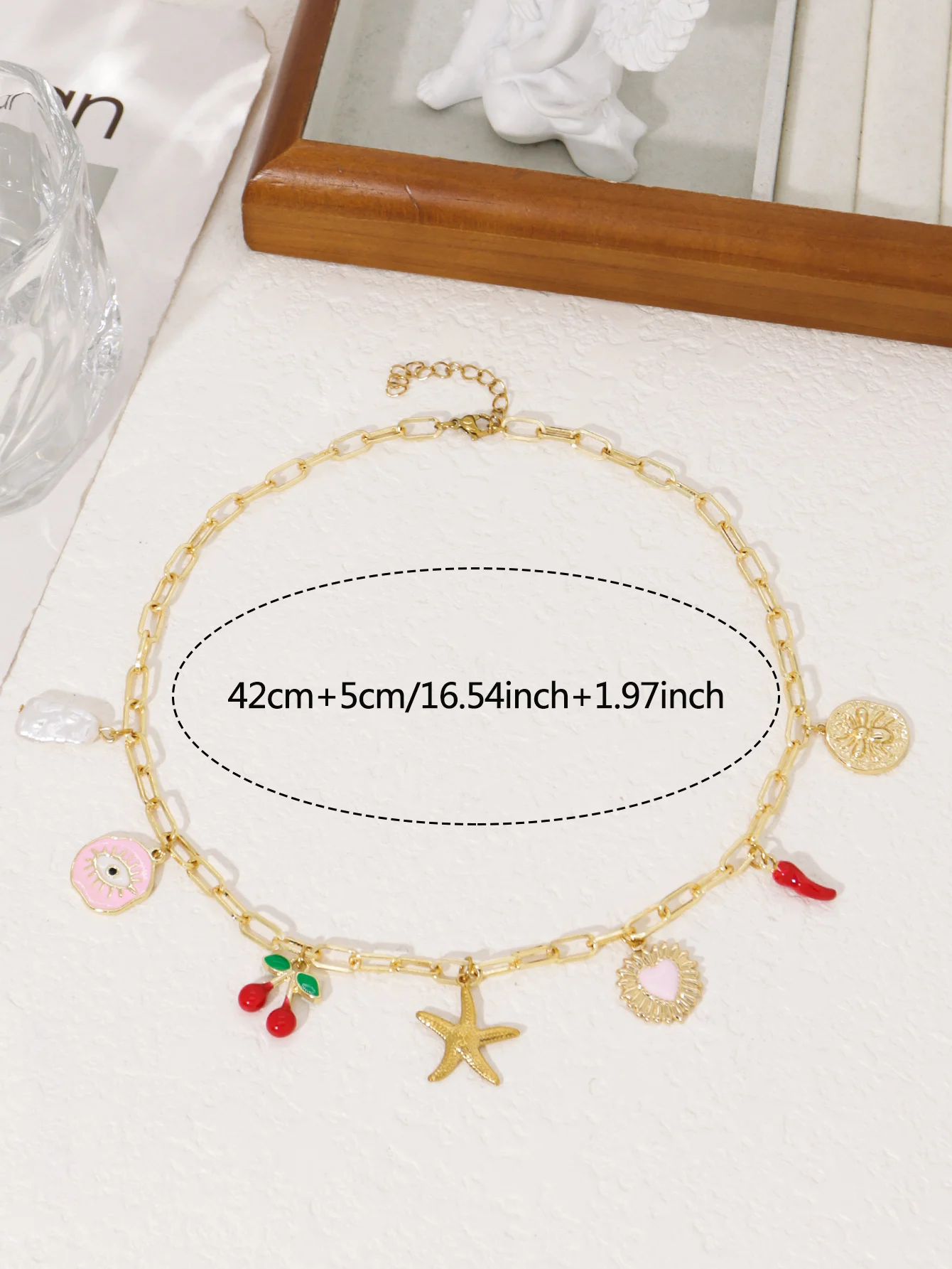 Charm Dopamine Cherry Starfish Pendant