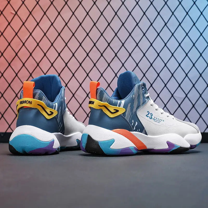 High Top Basketball Shoes for Men Trendy Running Sports Shoes