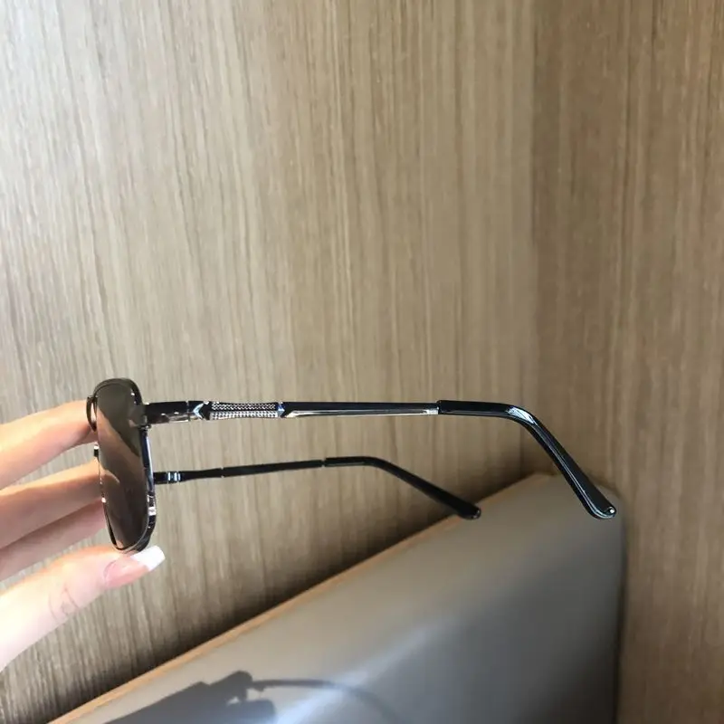 2025 New Sunglasses For Men Crystal Glass For Driving Big Face UV400