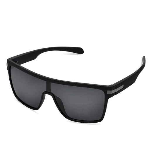 Polarized Sunglasses For Men Oversize Square Anti UV400 Male Mirror