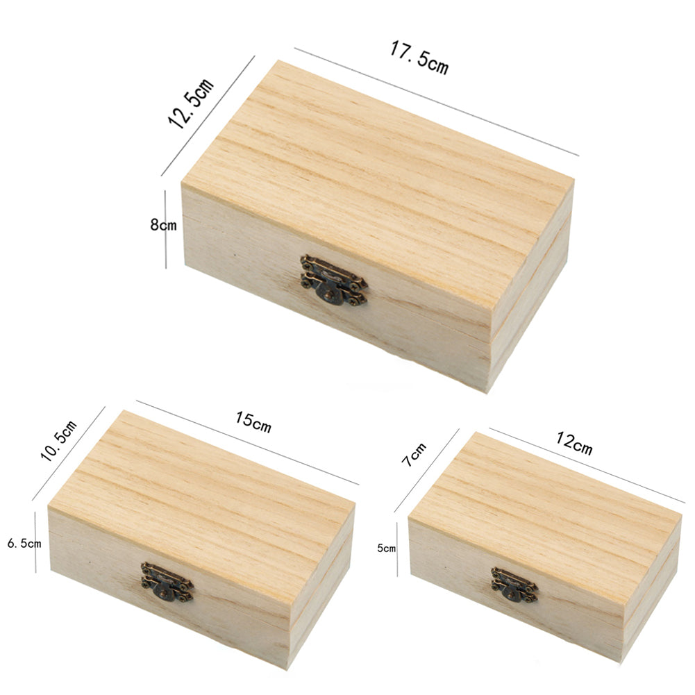 1/3pcs Log Color Scotch Plain Wood Wooden Square