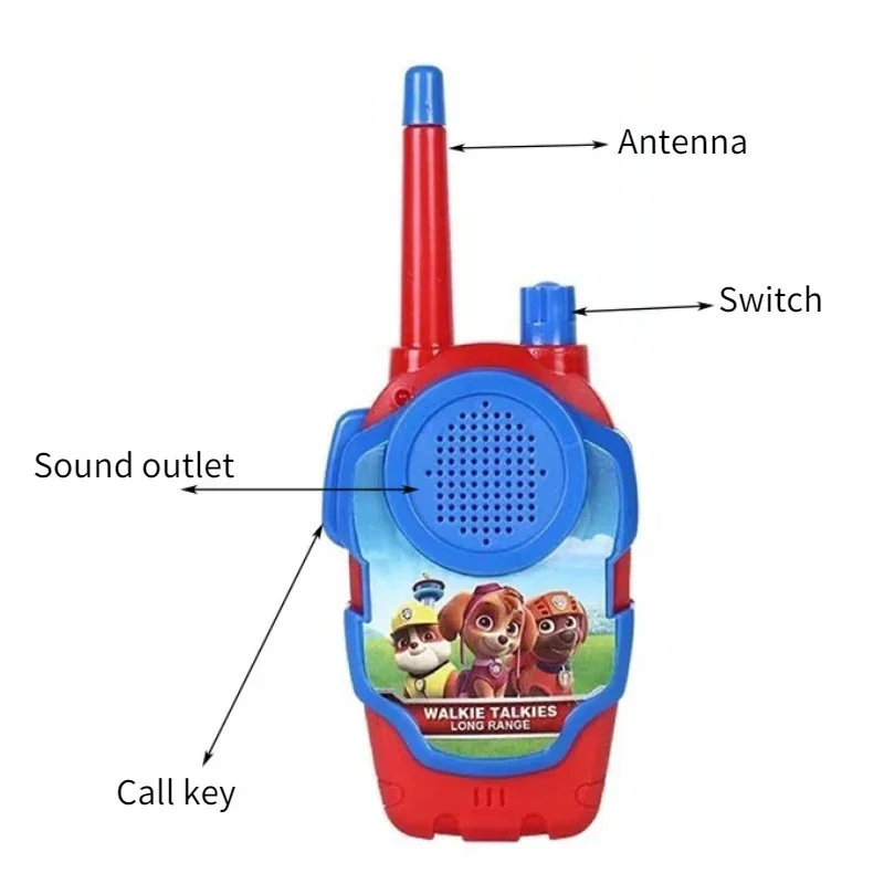 PAW Patrols Toy Walkie Talkies Outdoor Phone Radio Interphone
