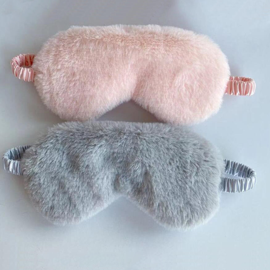 Sleeping Mask Sleeping Blindfold Soft Plush Eye Masks
