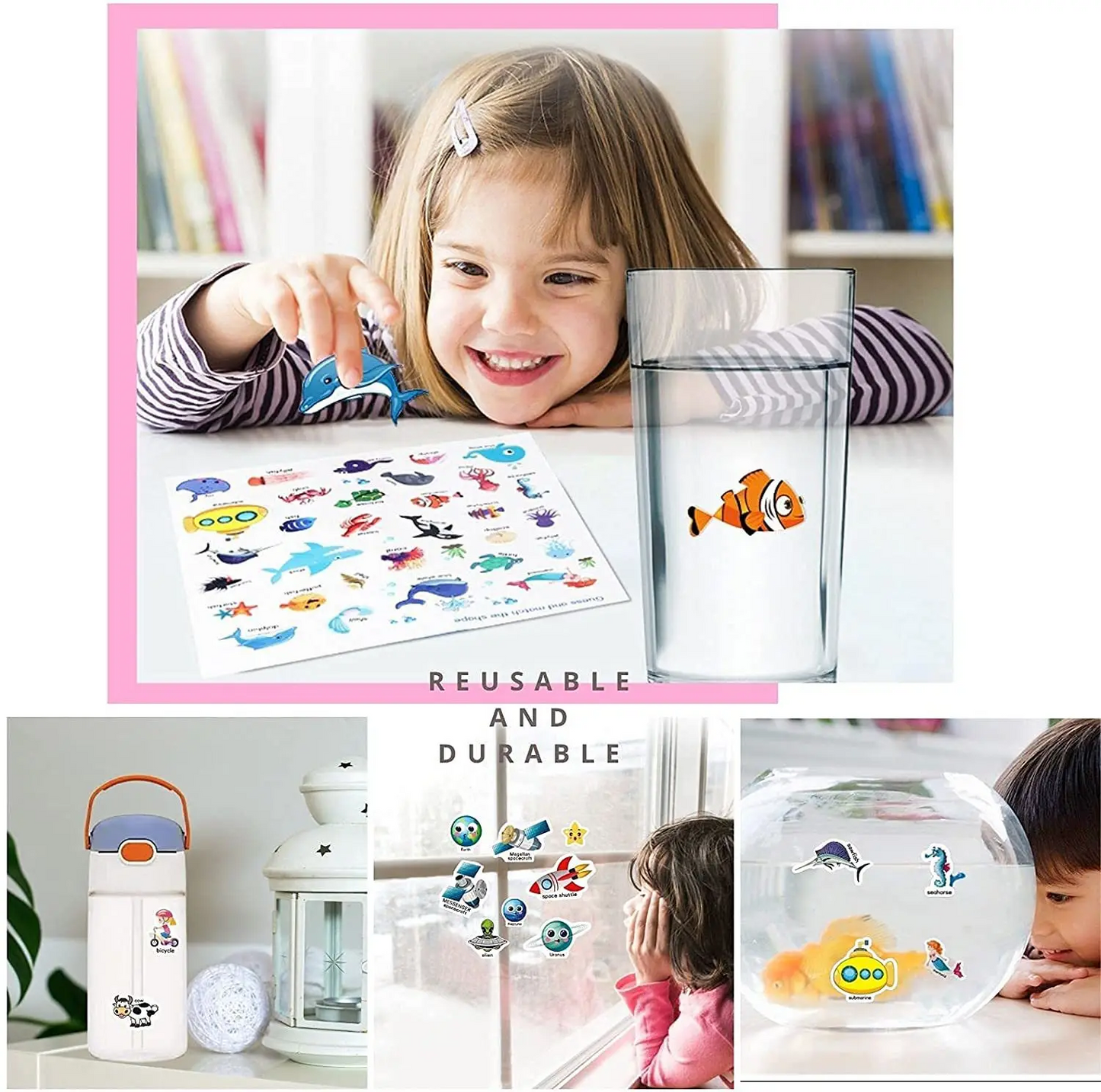 New Children Reusable Scene Cute Stickers DIY Puzzle Sticker