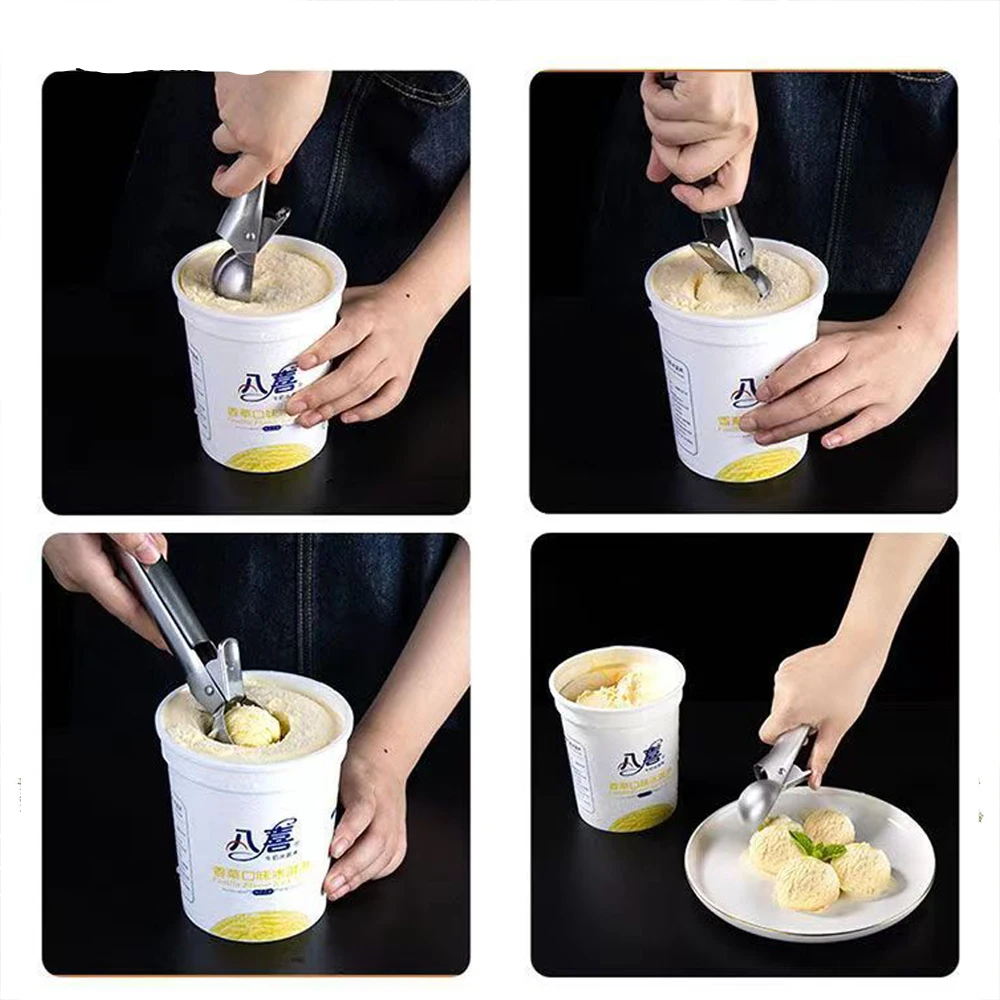 Ice Cream Scoop Stainless Steel Digger Non-Stick