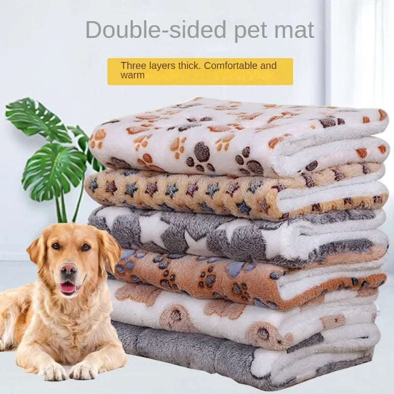 Double-sided Pet Mat Mats Short Plush Pet Sleeping Bed