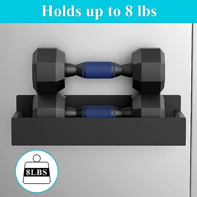 Magnetic Fridge Shelf Spice Storage Rack Refrigerator Side Shelf Black