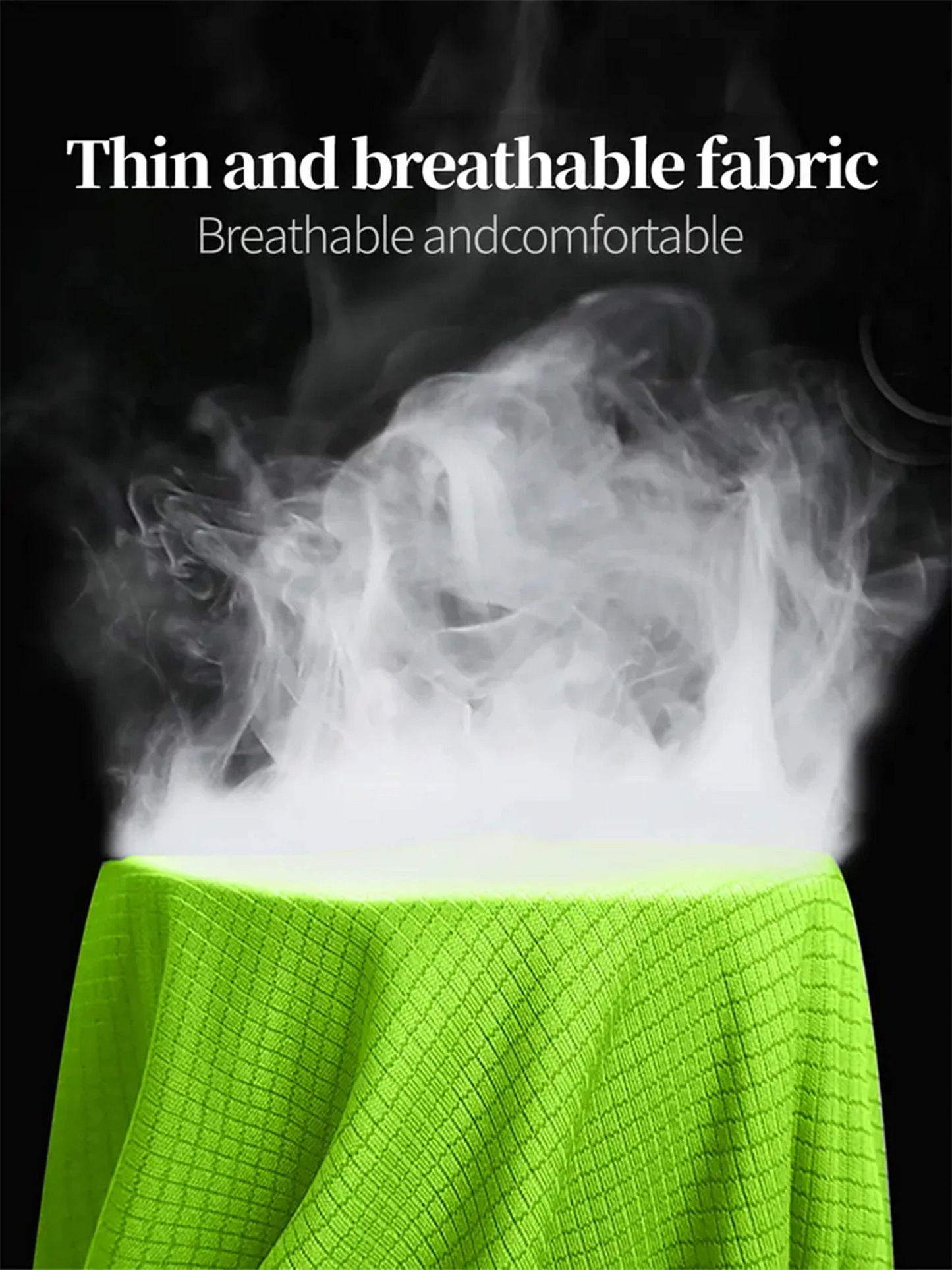 Crew T-Shirt 3Pcs Fluorescent Green Ultralight Men