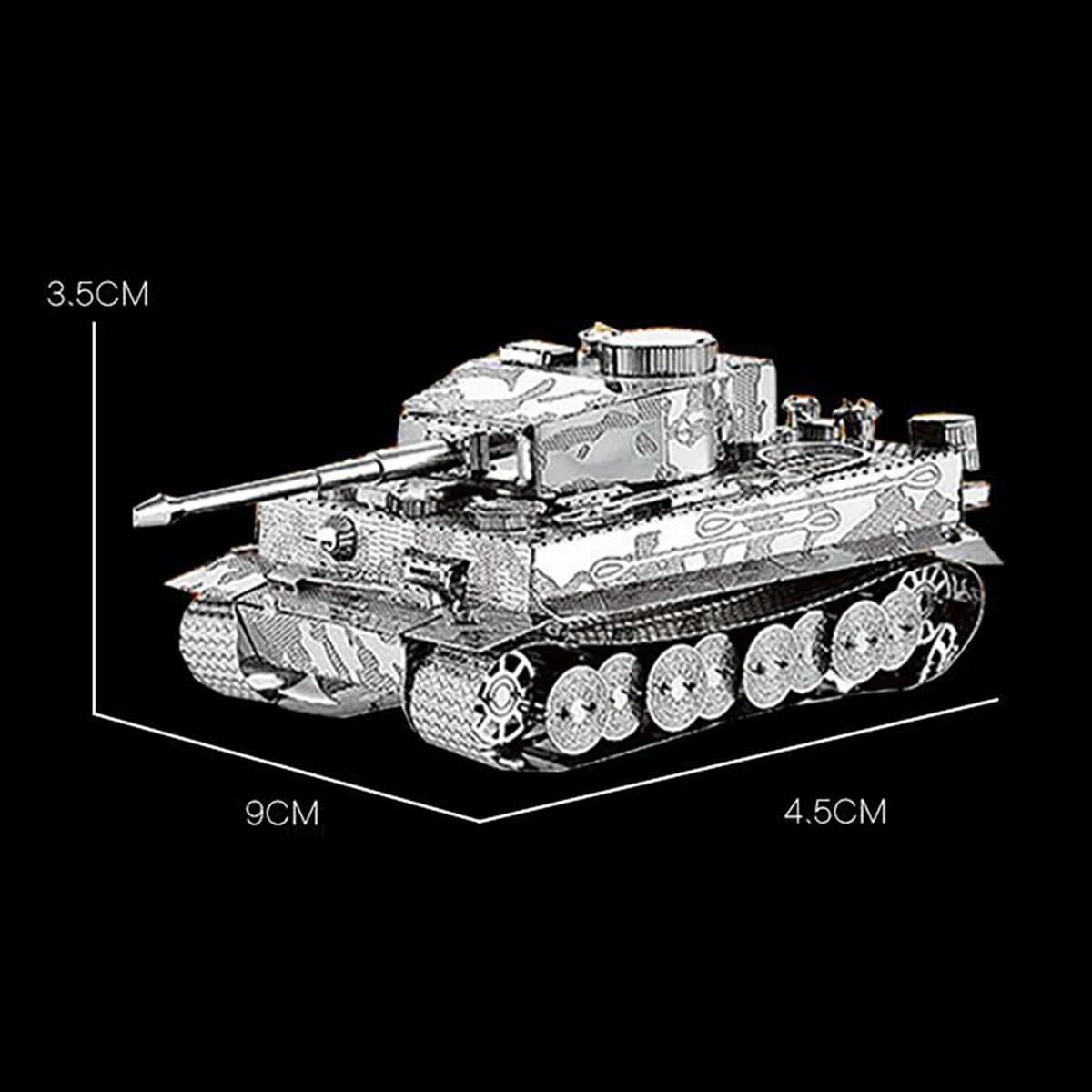 Tiger Tank 3D Metal Puzzle model