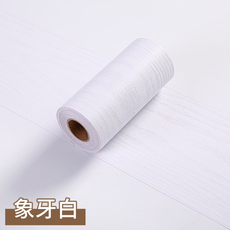 1 Roll Thickened Imitation Wood Grain Skirting Wall Stickers