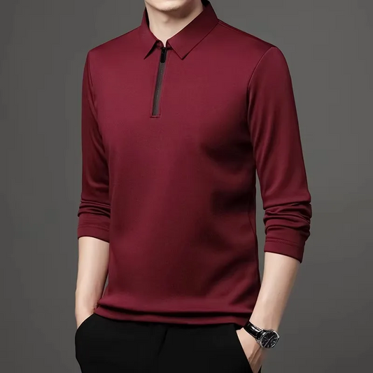 New T Shirt Zipper Polo Shirt Male Fashion