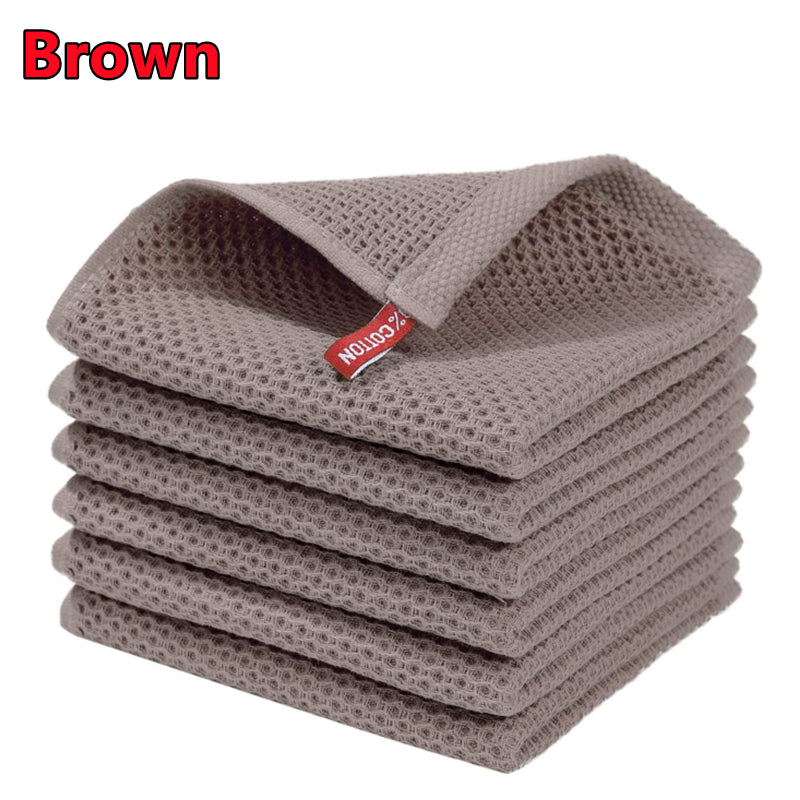 Cotton Dishcloth Ultra Soft Absorbent Kitchen Towel Household Cleaning