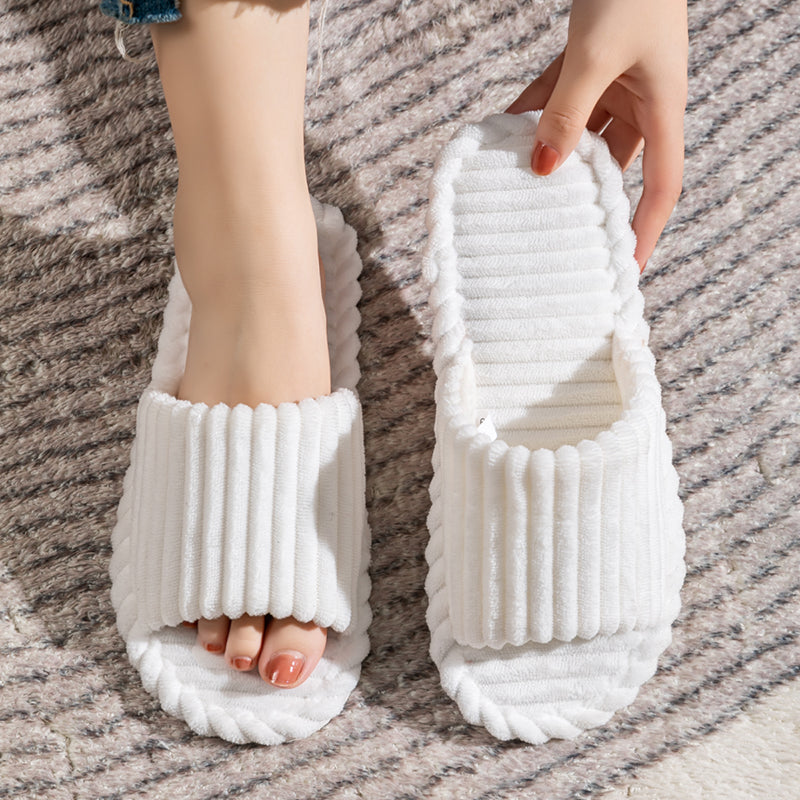 Men's open Toed Slippers Autumn and Winter Indoor Anti slip