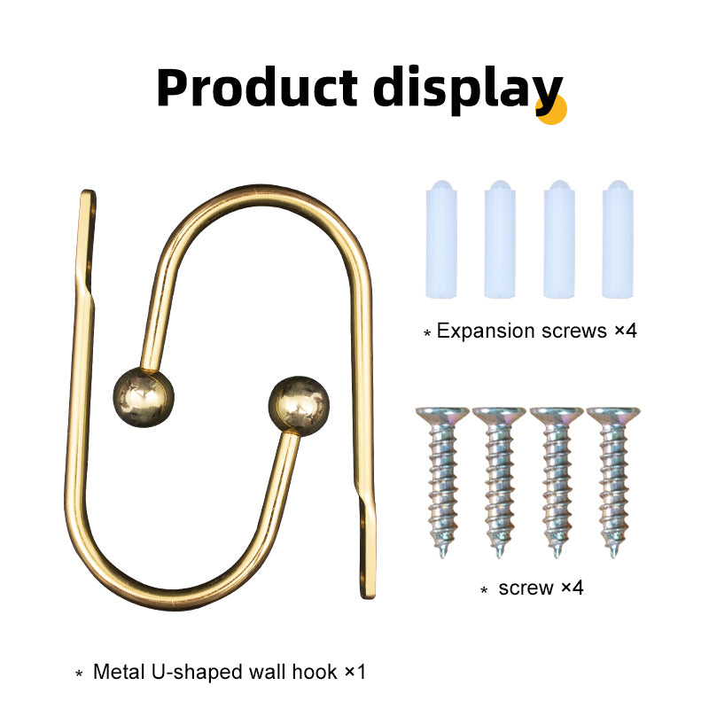New curtain U-shaped aluminum alloy hook