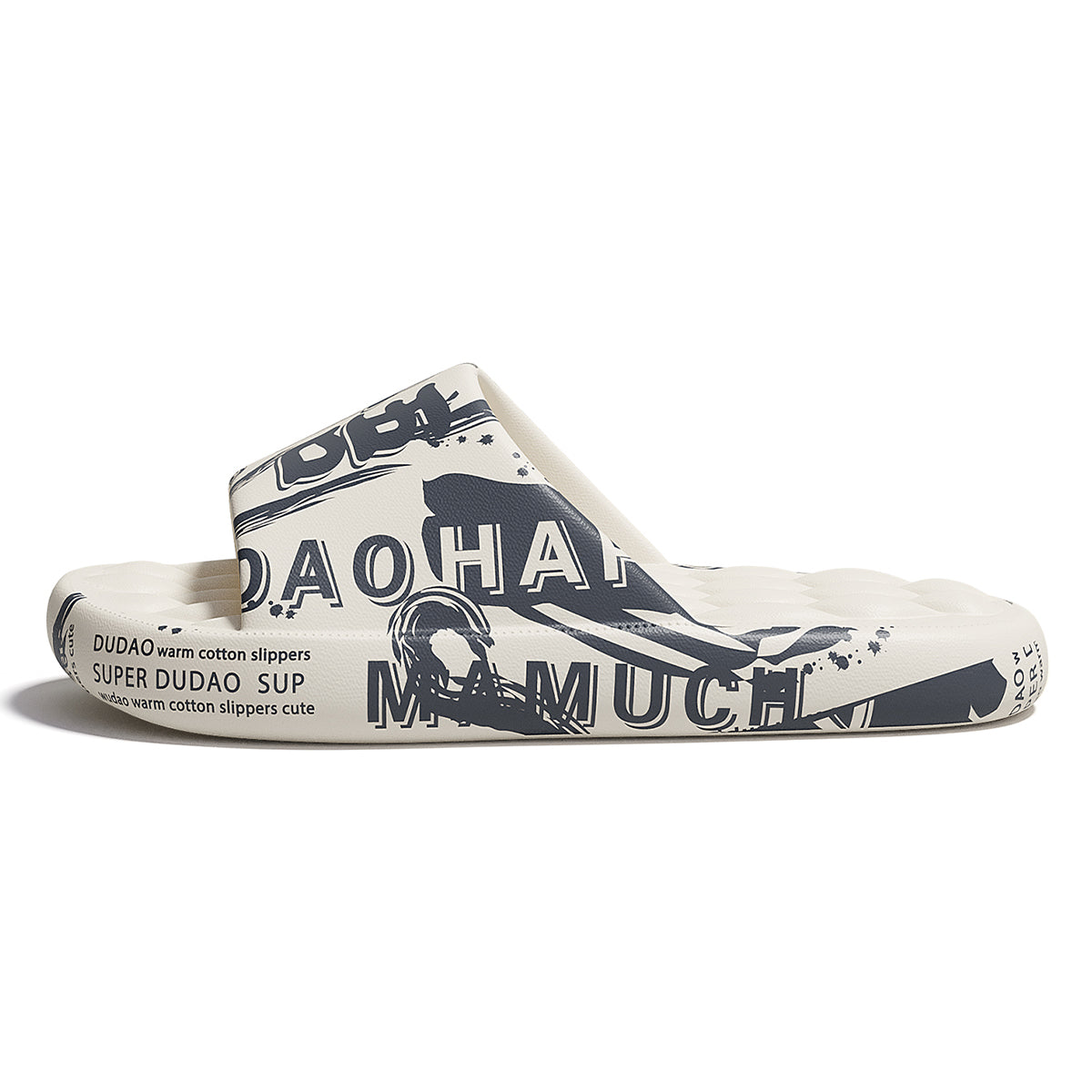 Mens Summer Slippers Beach Sandals Flip Flop Printing Thick